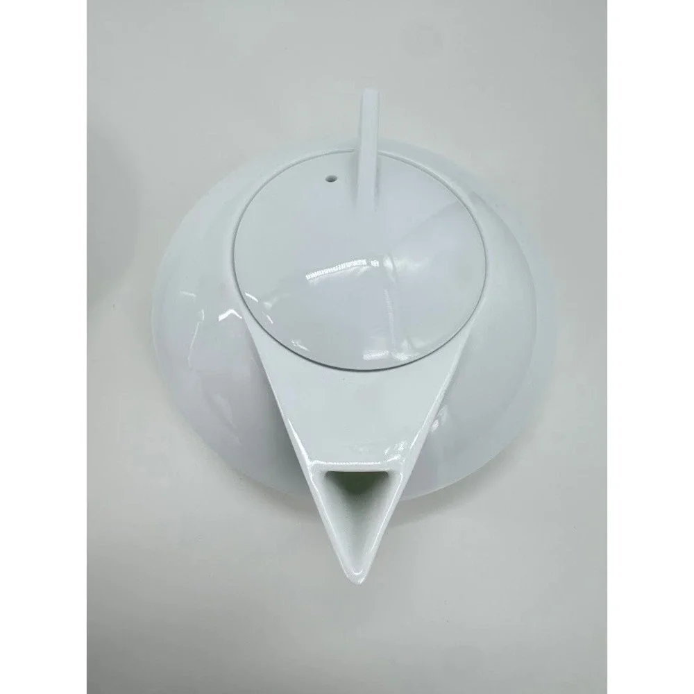 Tempo by Ranmaru‎ UFO Modernist White Ceramic Creamer Sugar Bowl Set MCM Japan